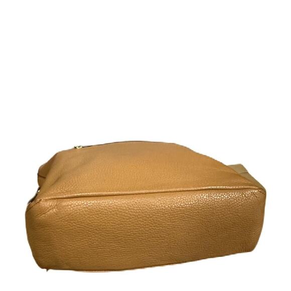 Coach 2Way Bag Abby Duffle Cognac Goldtone F31507 Leather Hobo + Crossbody Strap - Picture 9 of 15